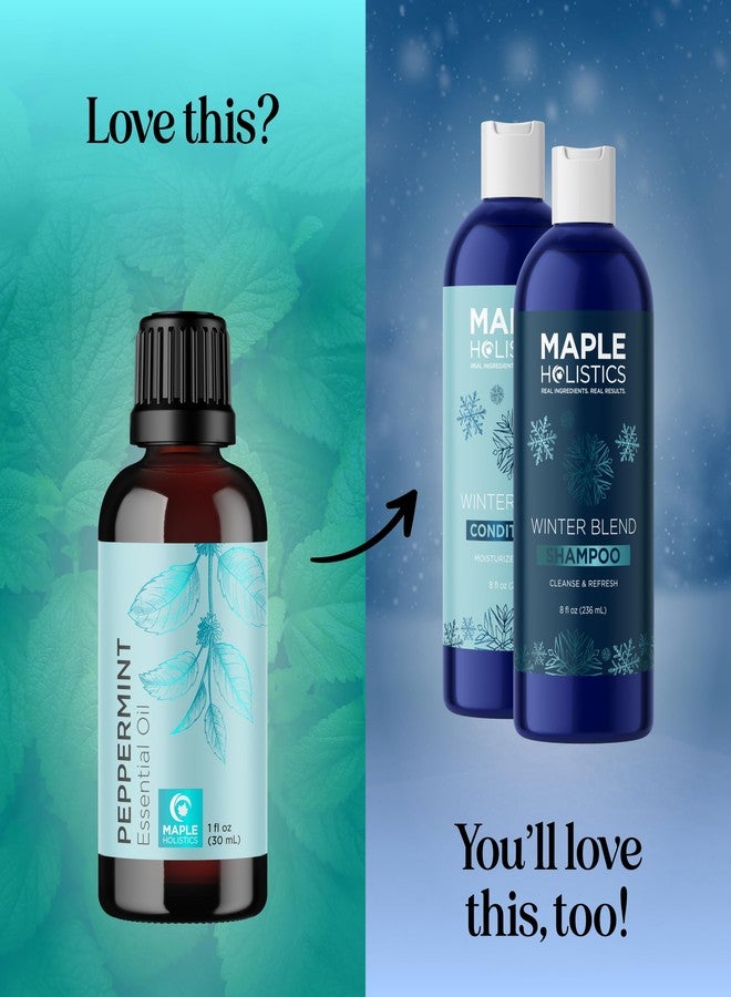 Maple Holistics Peppermint Essential Oil for Diffuser Aromatherapy - 100% Pure Peppermint Oil for Hair Skin and Nails Plus Undiluted Refreshing Aromatherapy Essential Oil for Diffusers Baths and Topical Uses 1oz - Image 5